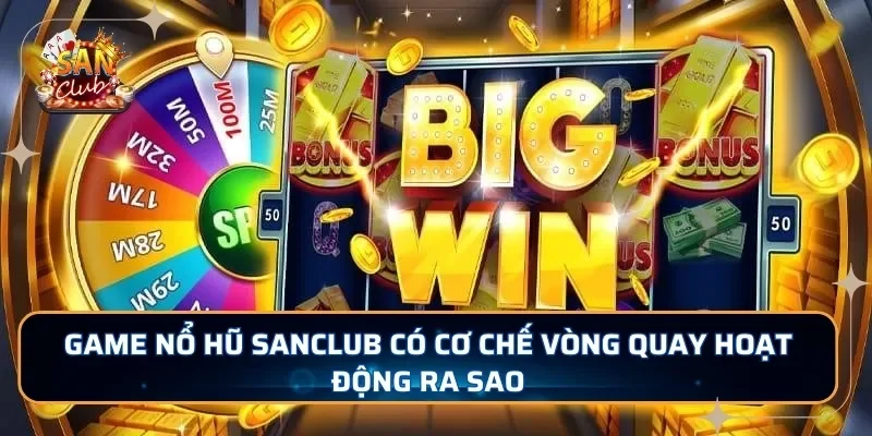 Game nổ hũ SANCLUB có cơ chế vòng quay hoạt động ra sao