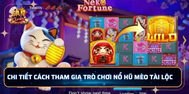 Chi tiết cách tham gia trò chơi nổ hũ Mèo Tài Lộc